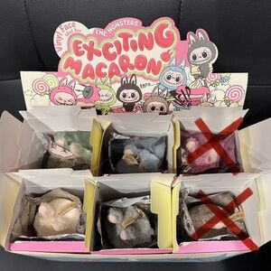 REAL AUTHENTIC POPMART EXCITING MACARON LABUBUS (CLOTH TAG)